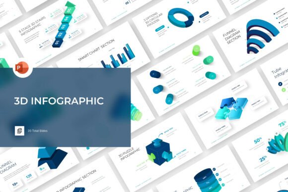 3D Infographic PowerPoint Template