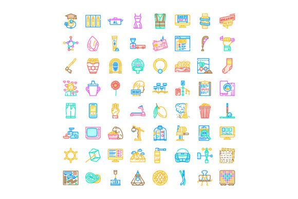 Diverse Flat Line Icon Collection Repres: A Strategic Asset for Modern Digital Communication