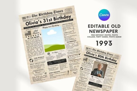 EDITABLE 31 Birthday Newspaper: A Thoughtful, Customizable Way to Celebrate a Milestone