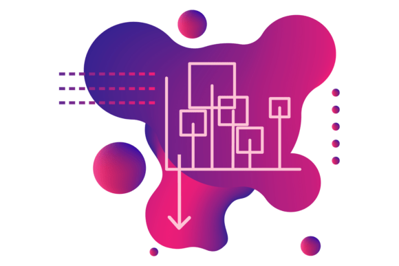 Fluid Gradient Splash with Infographic C