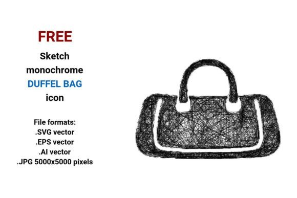 FREE Sketch Duffel Bag Icon