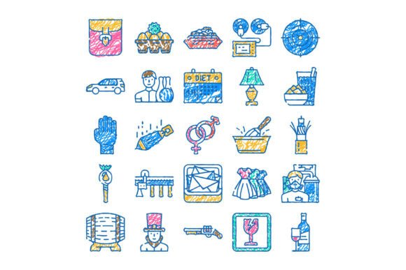 Hand Drawn Collection of Lifestyle and O