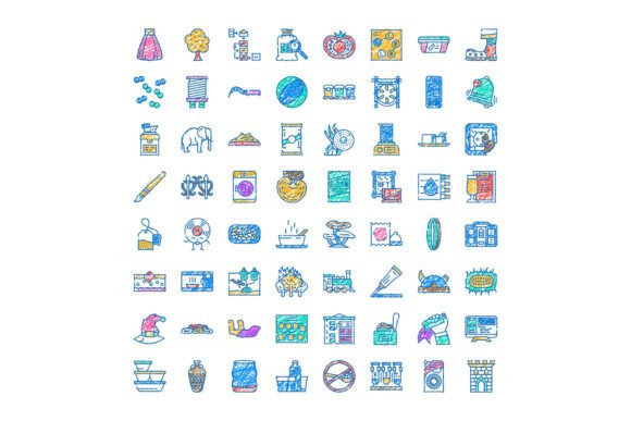 Hand Drawn Collection of Varied Vector I