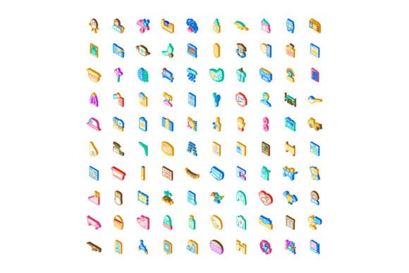 Isometric Colorful Symbols Collection Re: A Modern Visual Toolkit for Clarity and Connection