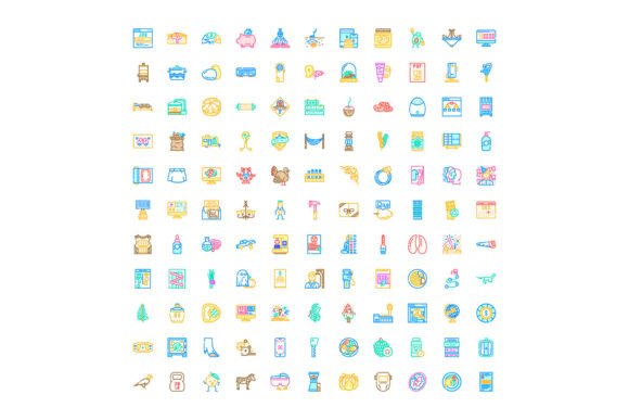 Universal Outline Icons Displaying Vario: Vibrant, Flexible Icons for Modern Visual Communication