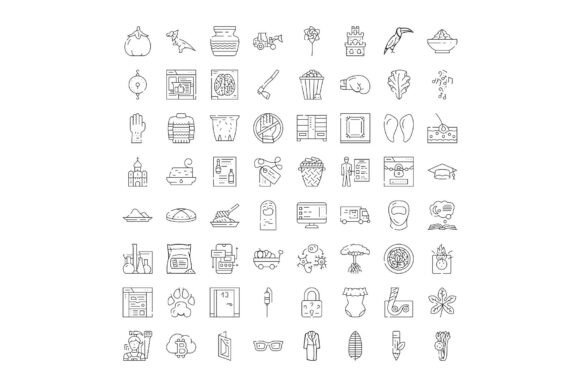 Various Thin Line Icons Vector Set Colle: A Practical Evaluation for Designers and Developers
